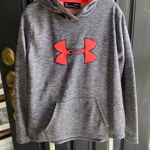 Navy and Coral under armor hoodie